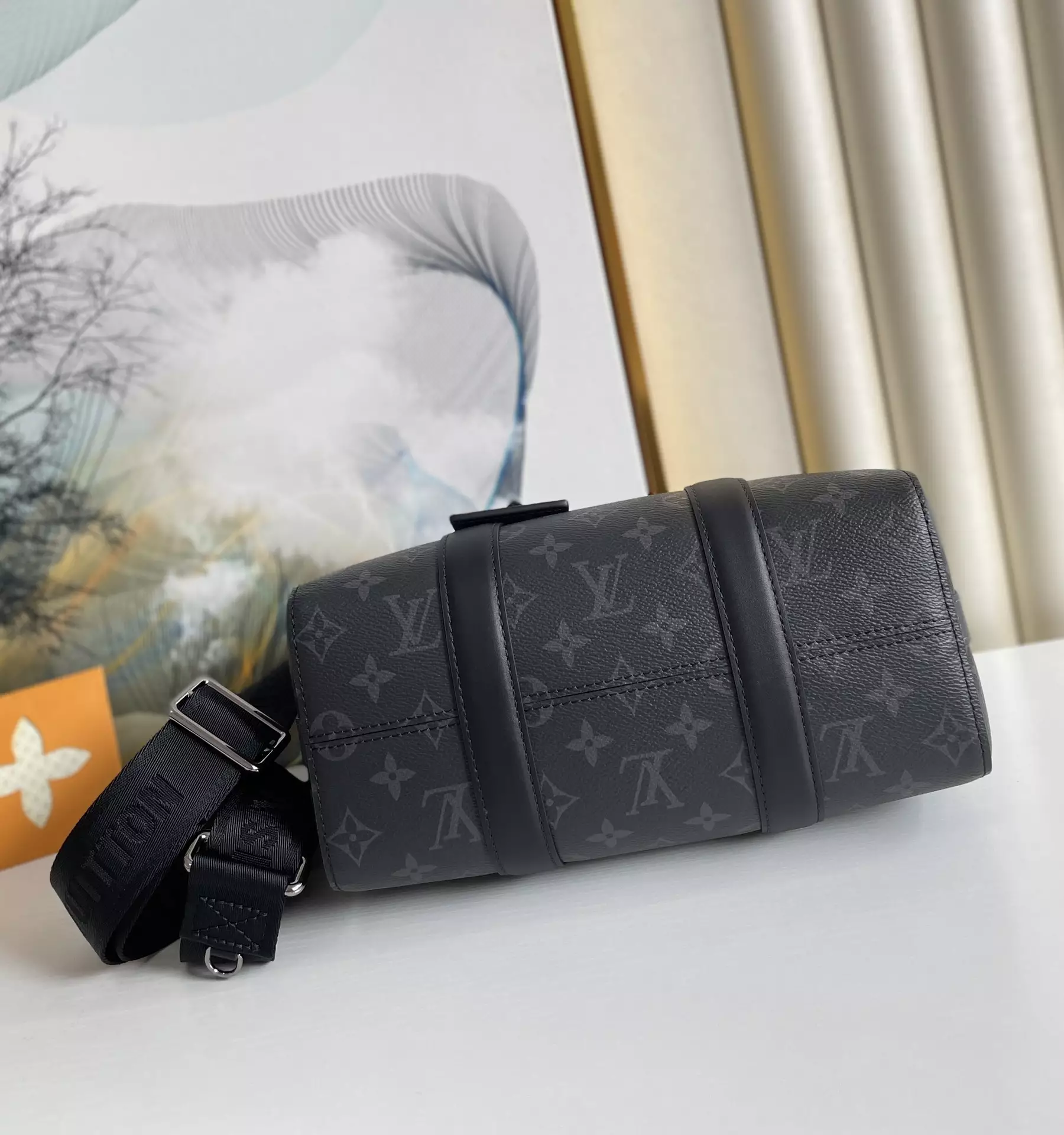 City Keepall Monogram Eclipse and Reverse Coated Canvas