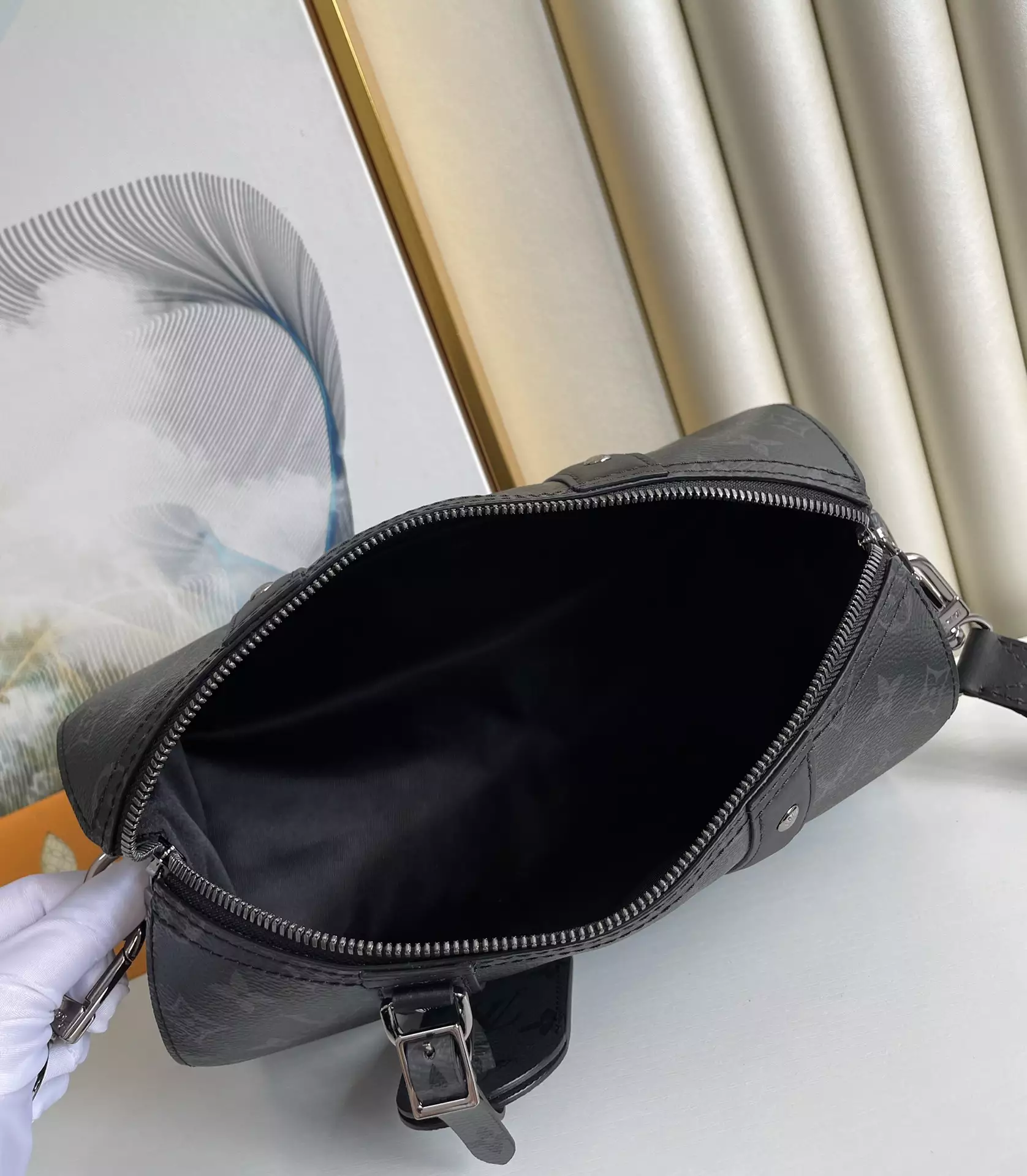 City Keepall Monogram Eclipse and Reverse Coated Canvas