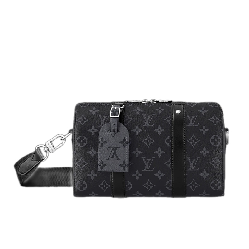 City Keepall Monogram Eclipse and Reverse Coated Canvas