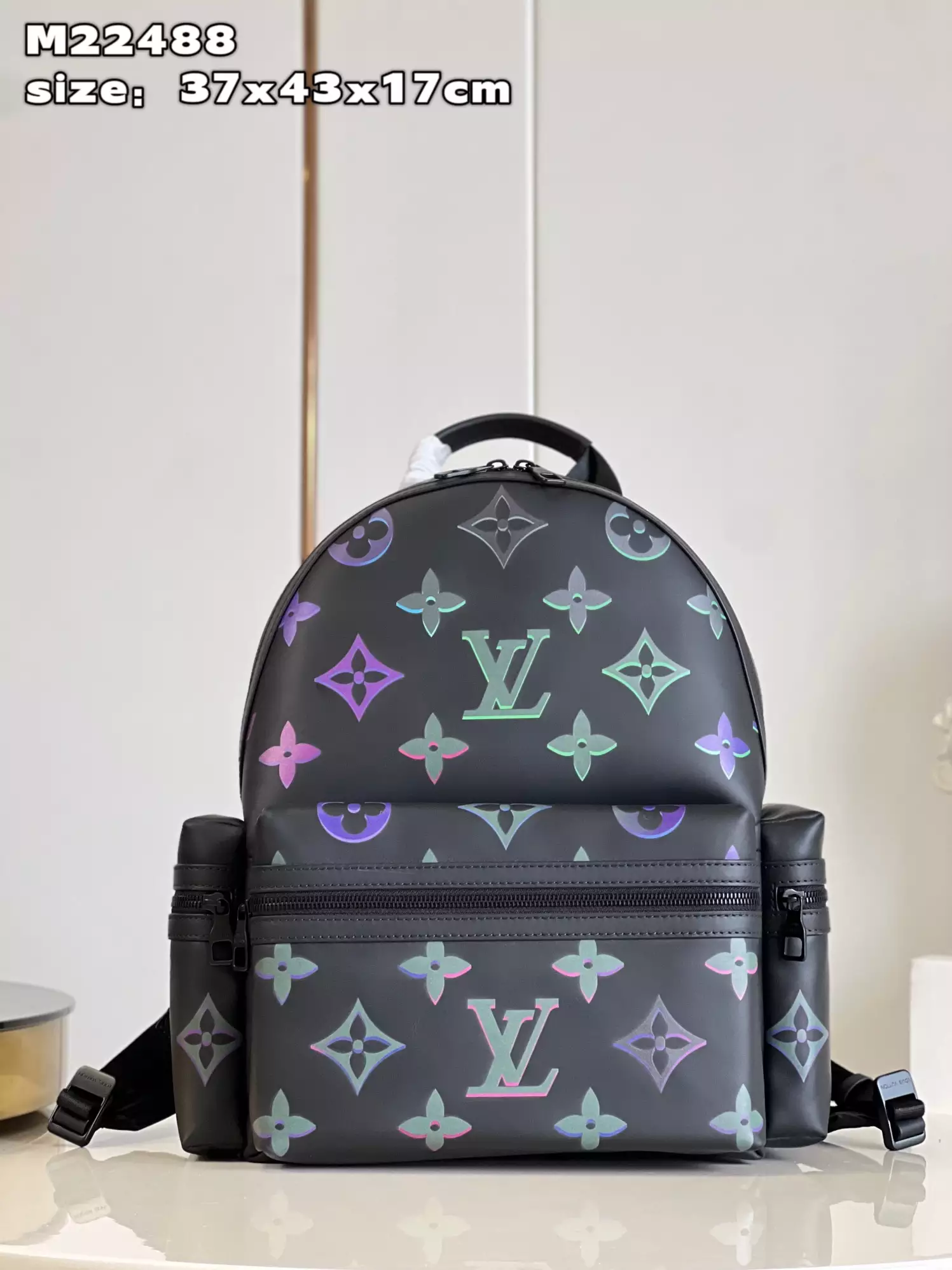 Comet Backpack Black Borealis Calf Leather