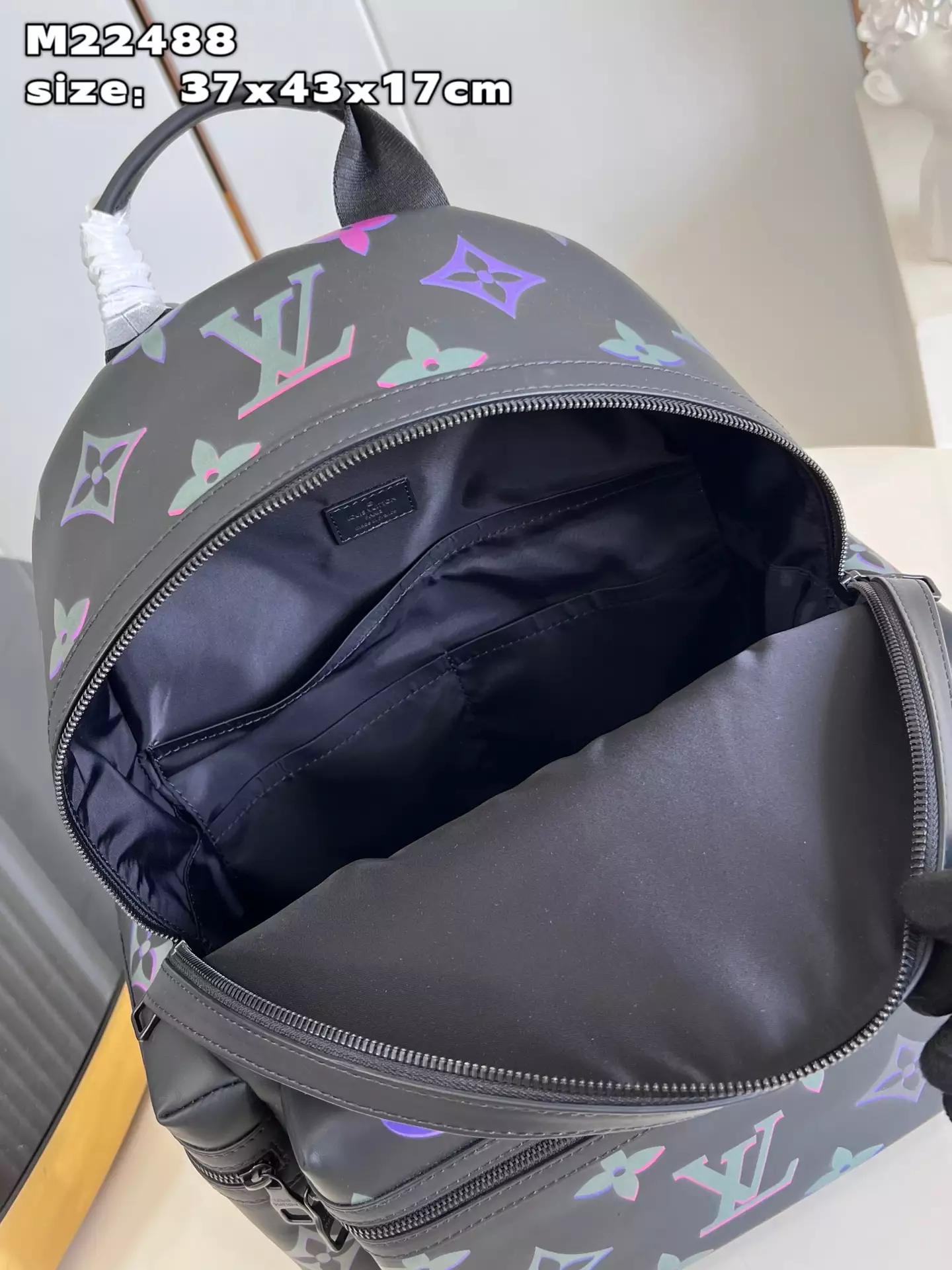 Comet Backpack Black Borealis Calf Leather