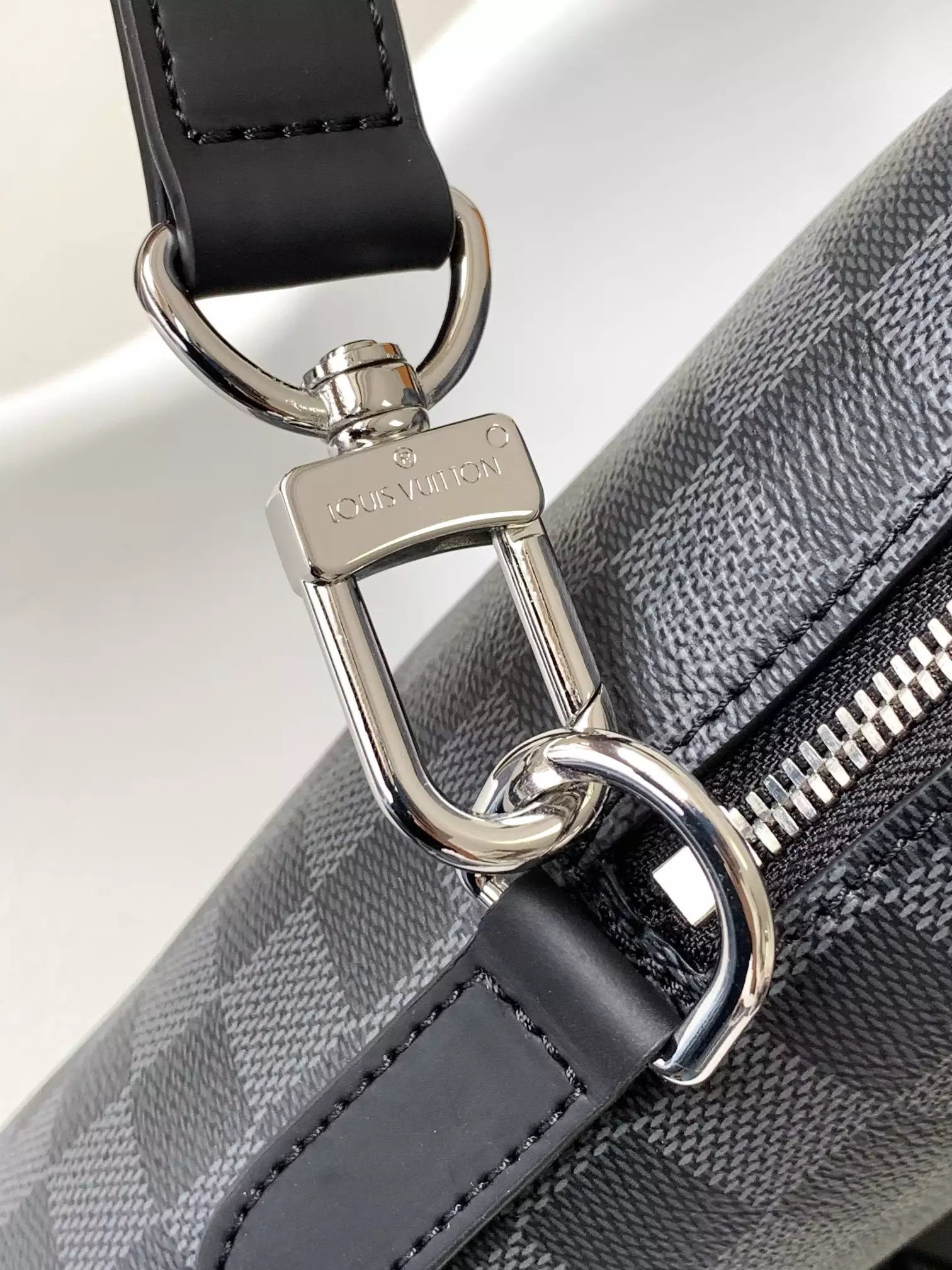 Day Briefcase Porte-Documents Jour Toile Damier Graphite