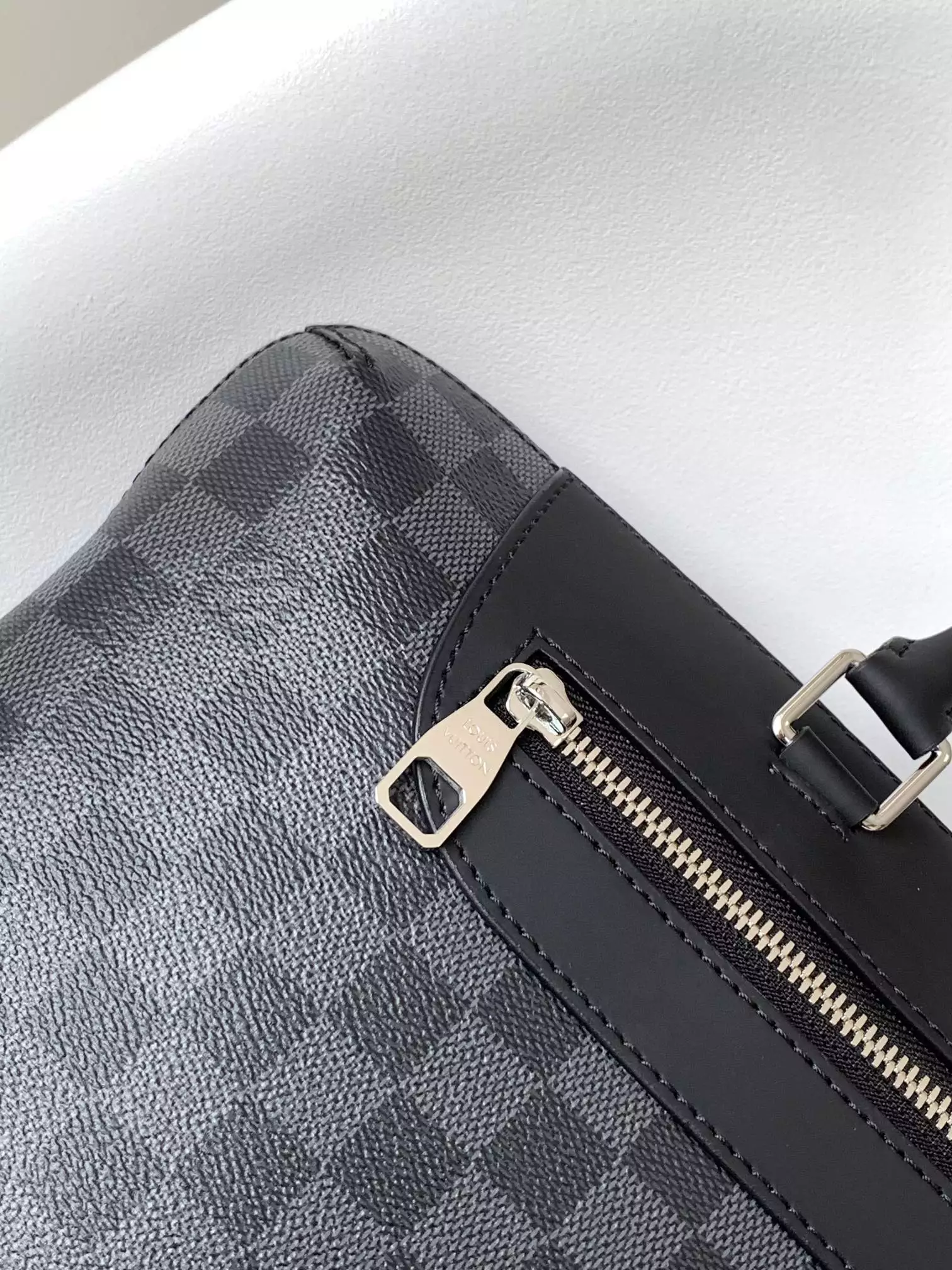 Day Briefcase Porte-Documents Jour Toile Damier Graphite