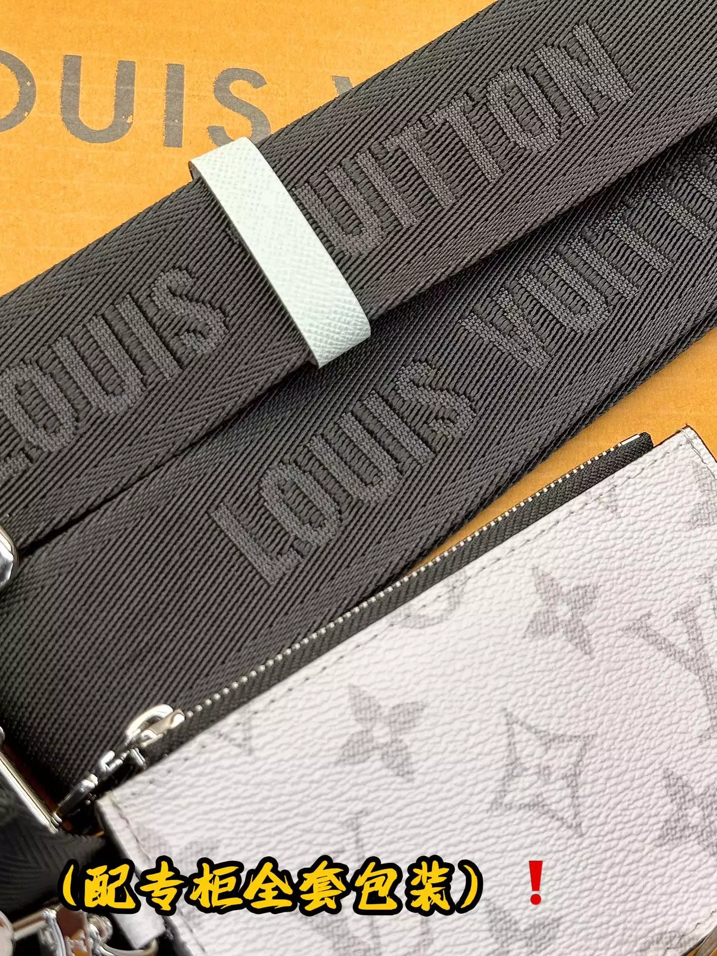 Gaston Wearable Wallet Optic White Taigarama Monogram Canvas