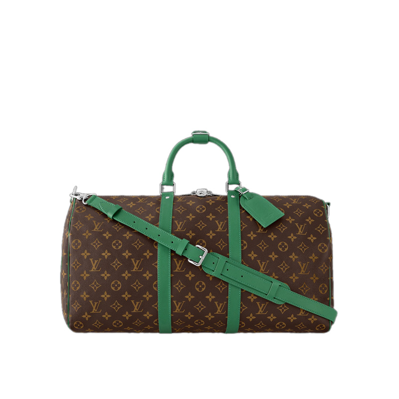 Keepall Bandoulière 50 Green Monogram Macassar Canvas