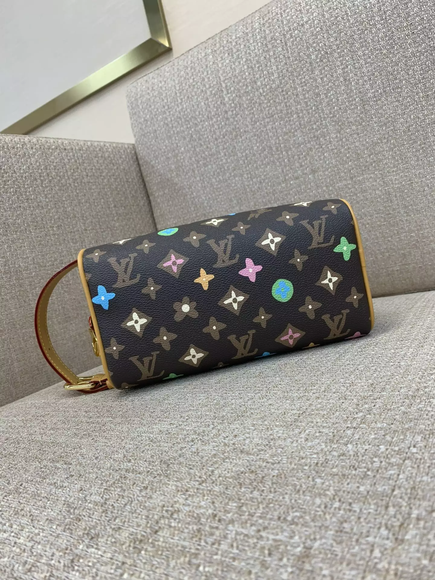 Locker Dopp Kit Chocolate Monogram Craggy Canvas