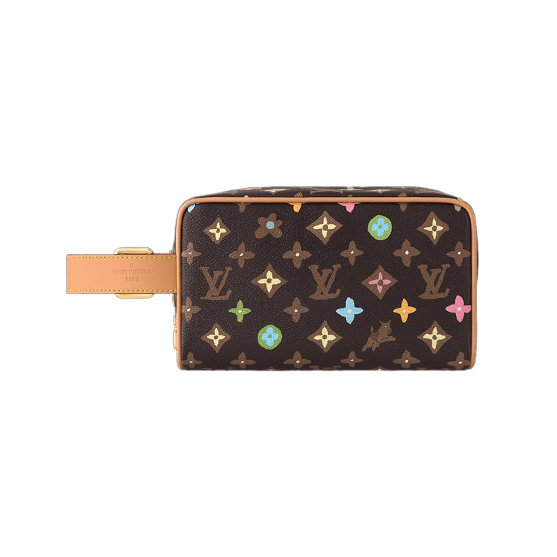 Locker Dopp Kit Chocolate Monogram Craggy Canvas