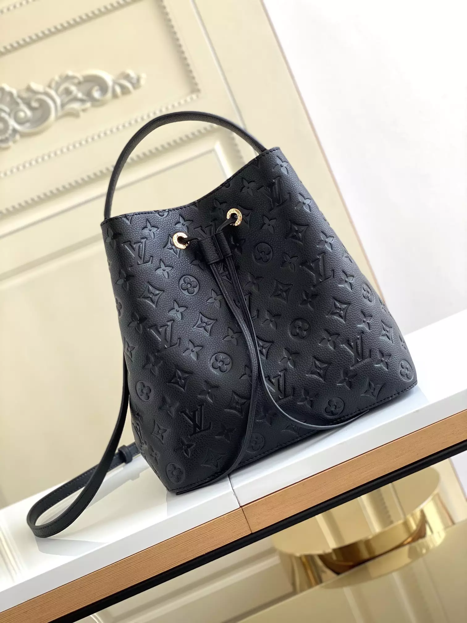 NéoNoé MM Monogram Empreinte Black Leather