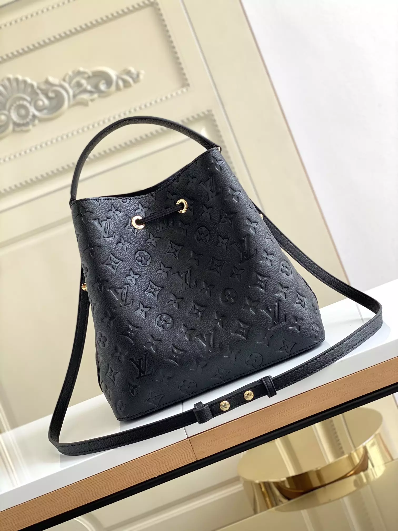 NéoNoé MM Monogram Empreinte Black Leather