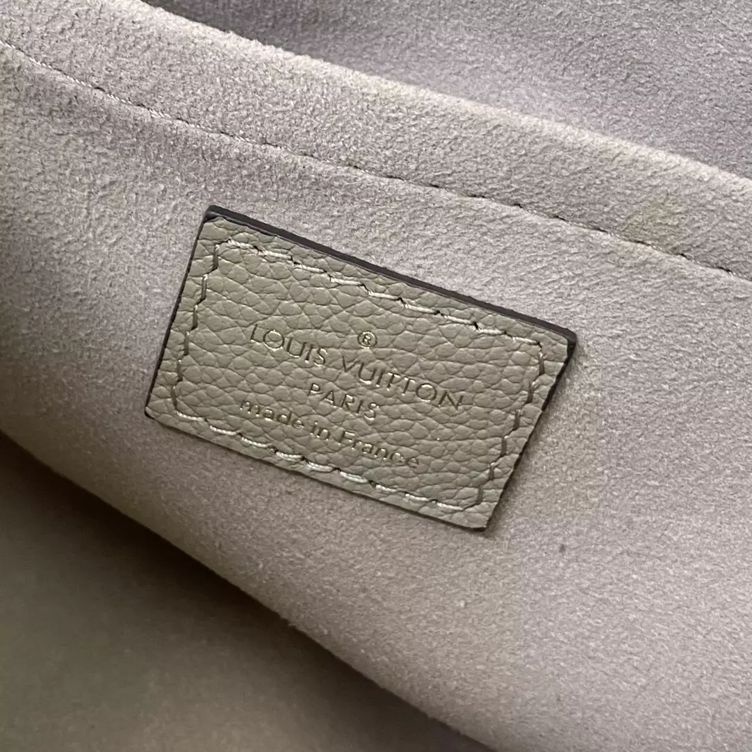 OnTheGo East West Bicolor Monogram Empreinte Dove Gray/Cream Leather