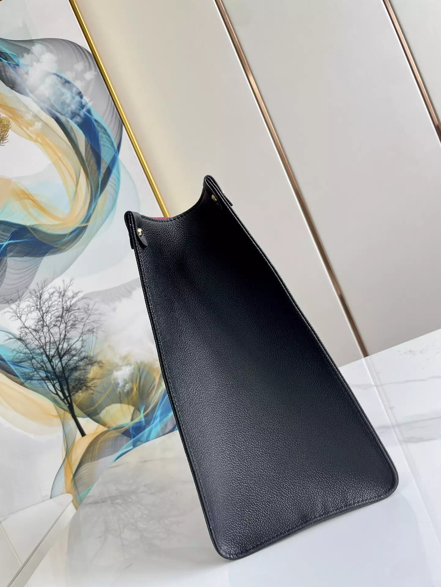 OnTheGo MM Bicolor Monogram Empreinte Black/Cream Leather
