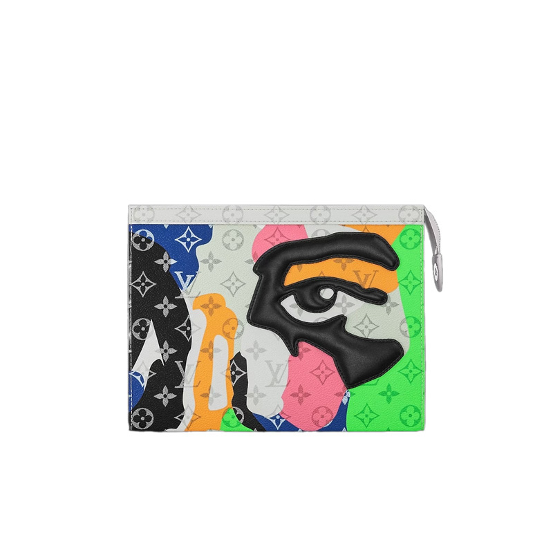 Pochette Voyage Multicolor Monogram Canvas and Cowhide Leather