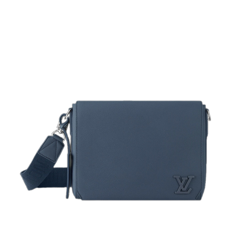 Takeoff Sling LV Aerogram Navy Blue Cowhide Leather