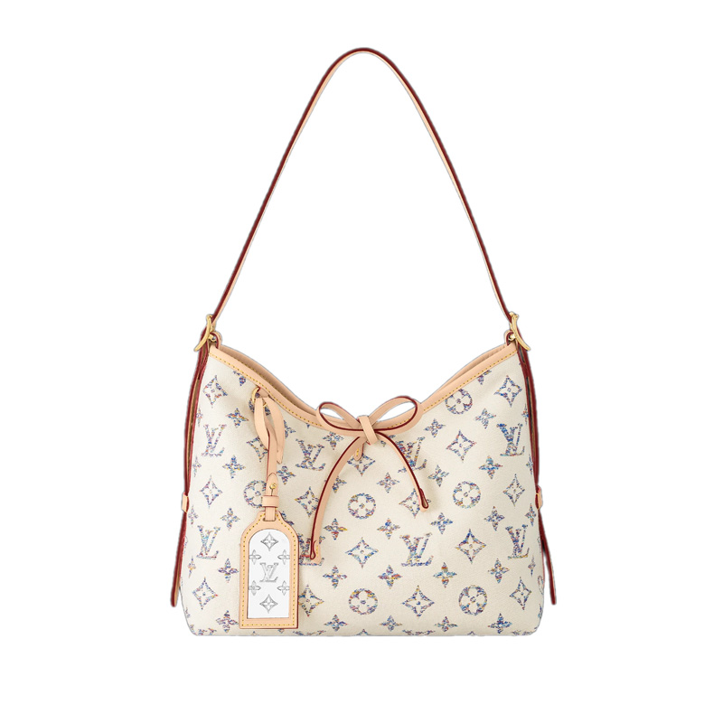 CarryAll PM Multicolor Beige Monogram Jacquard Fabric