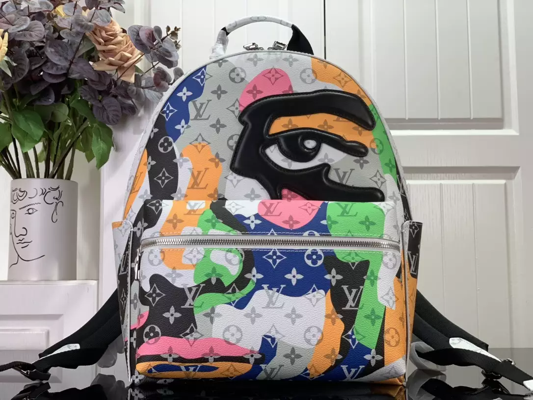 Discovery Backpack PM Multicolor Monogram Canvas And Cowhide Leather