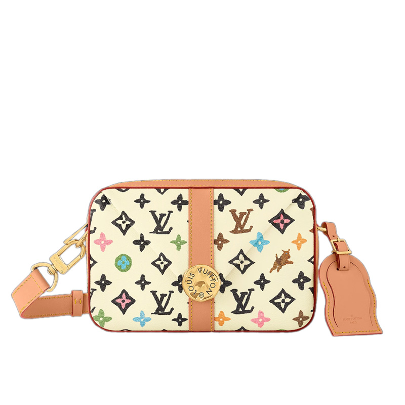 Envelope Messenger Bag Vanilla Monogram Craggy Canvas