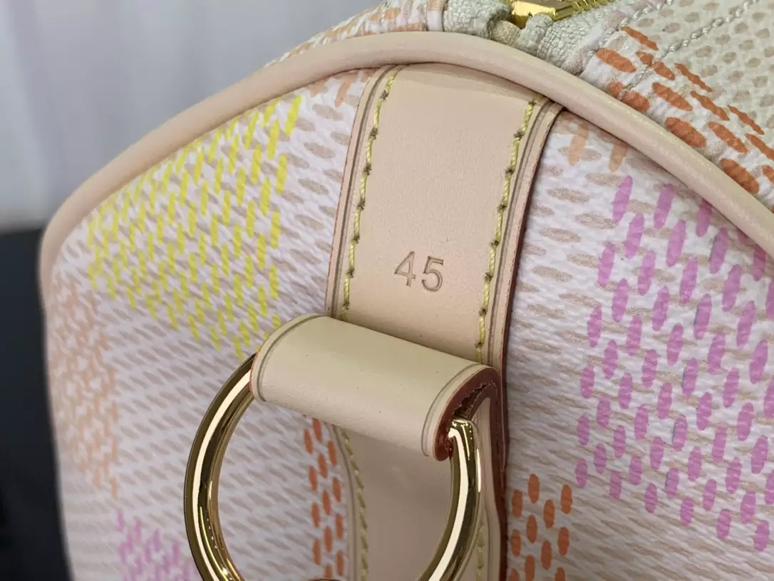 Keepall Bandoulière 45 Peach Damier Giant Canvas