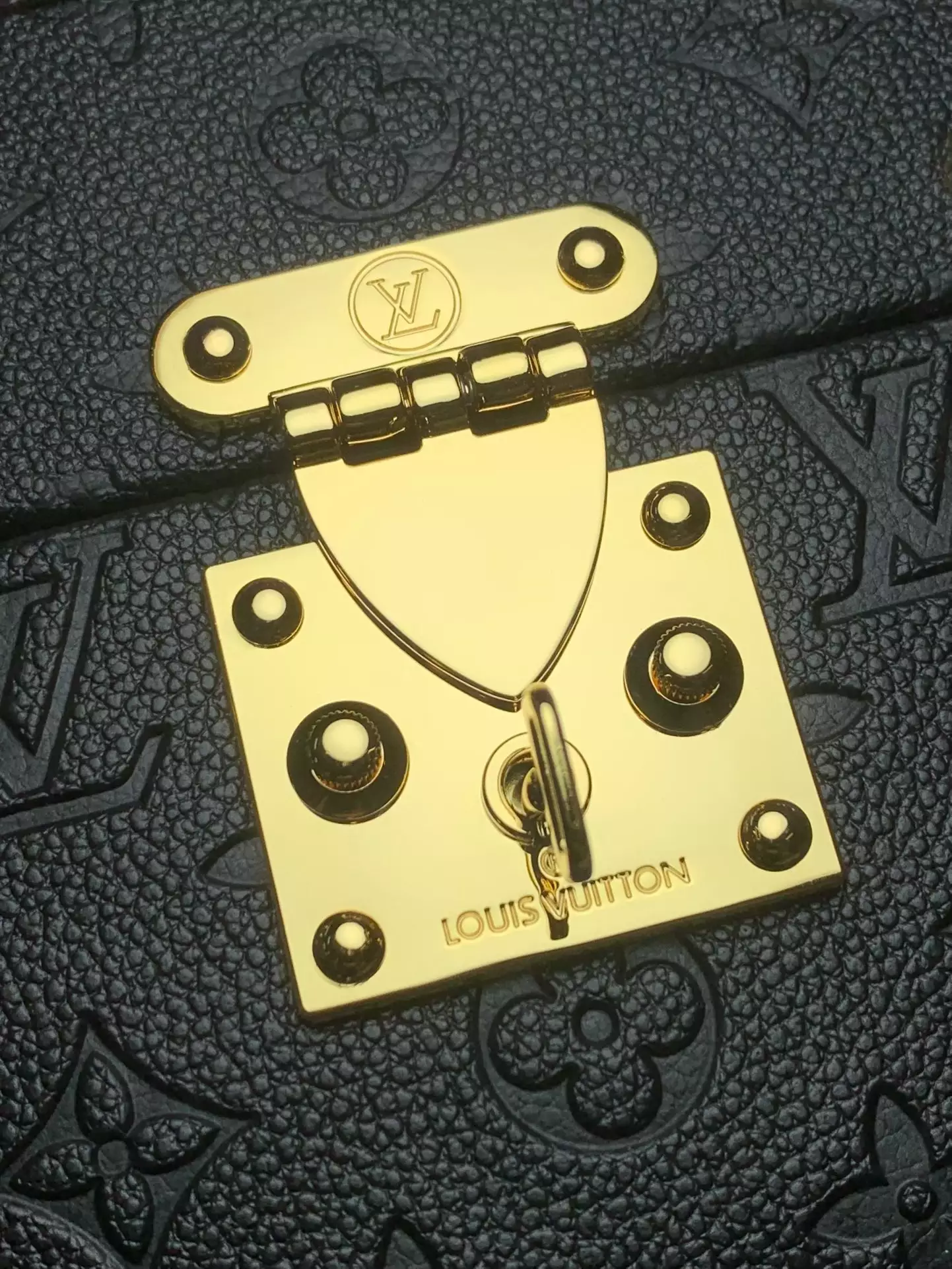 LV Camera Box Black Monogram Empreinte Leather