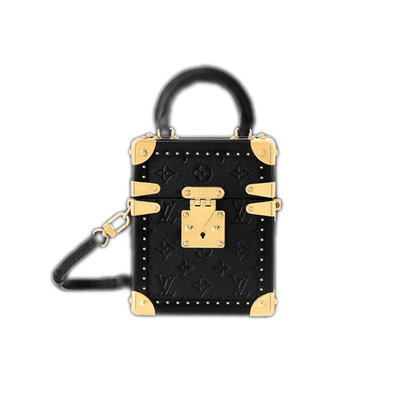 LV Camera Box Black Monogram Empreinte Leather