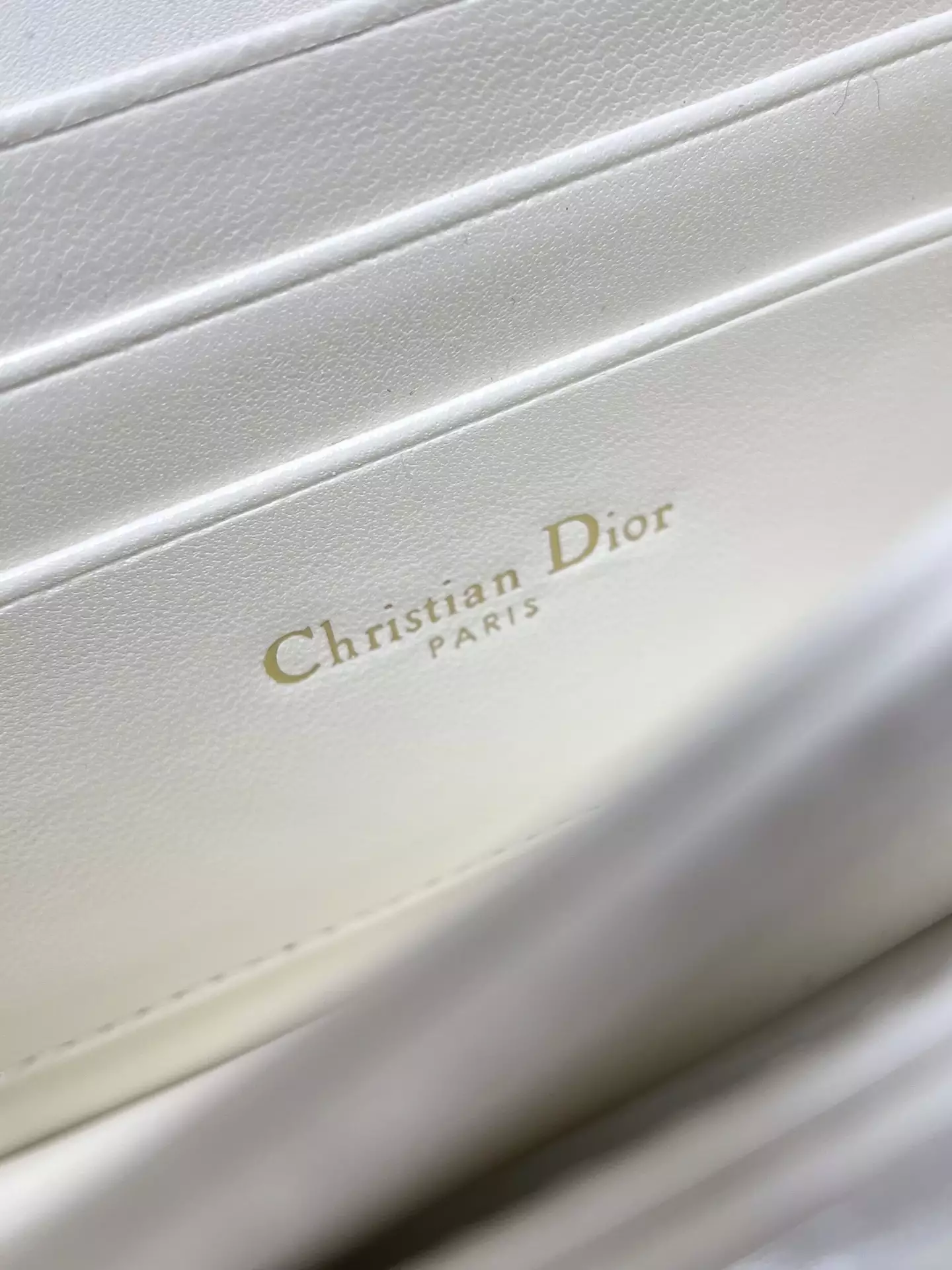 My Dior Mini Bag White Cannage Lambskin