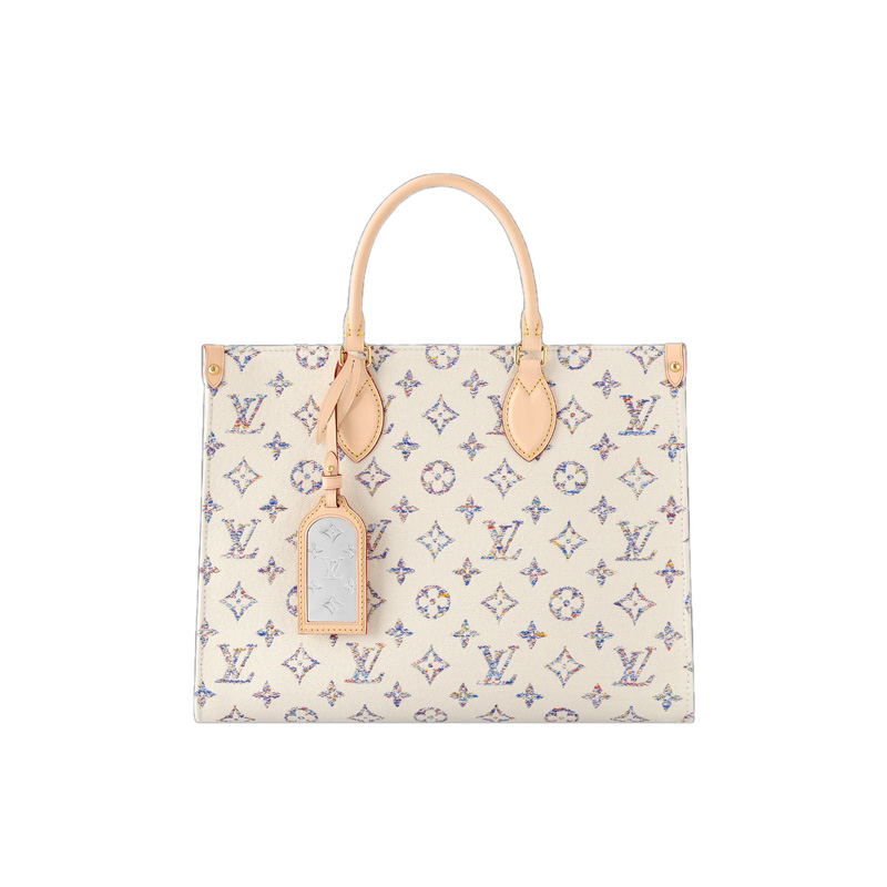 OnTheGo MM Multicolor Beige Monogram Jacquard Fabric