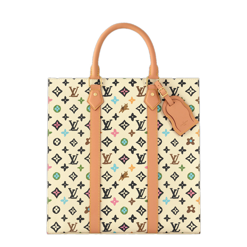 Sac Plat Vanilla Monogram Craggy Canvas
