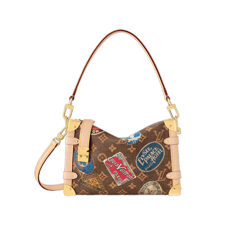 Side Trunk MM Other Monogram Canvas Natural Cowhide Leather