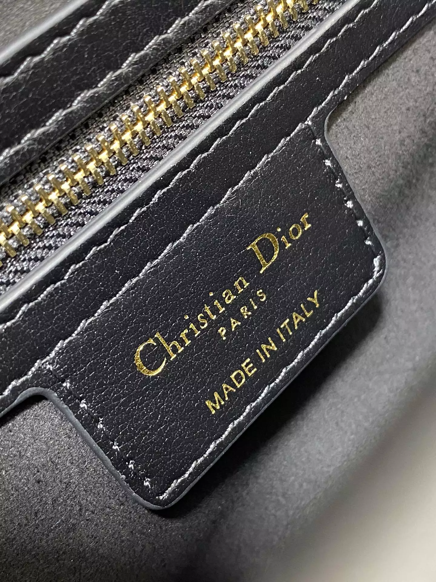 Small Dior Jolie Top Handle Bag Black Cannage Calfskin