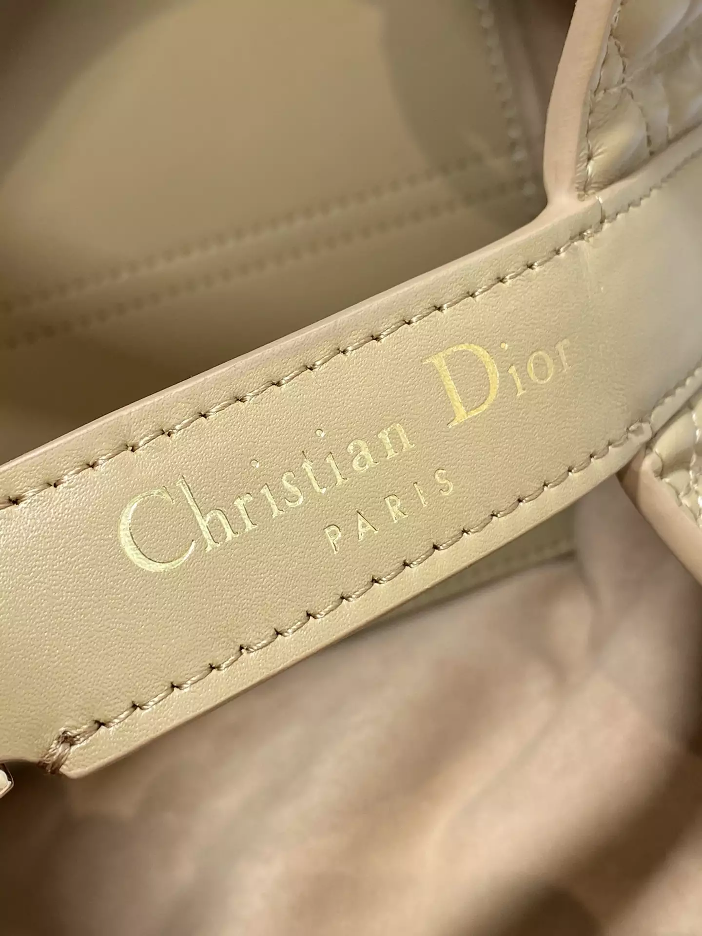 Small Dior Toujours Bag Medium Tan Macrocannage Calfskin