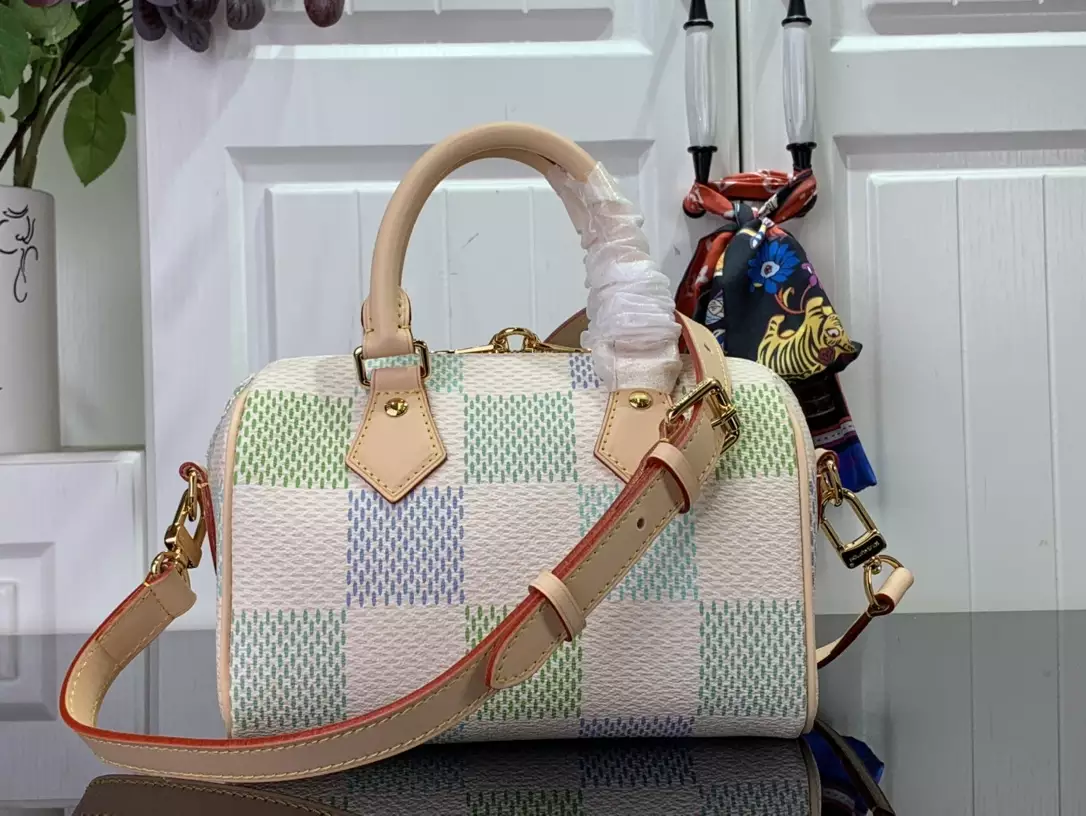 Speedy Bandoulière 20 Pistachio Damier Giant Canvas