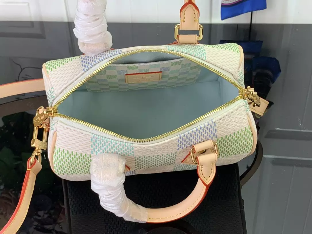 Speedy Bandoulière 20 Pistachio Damier Giant Canvas