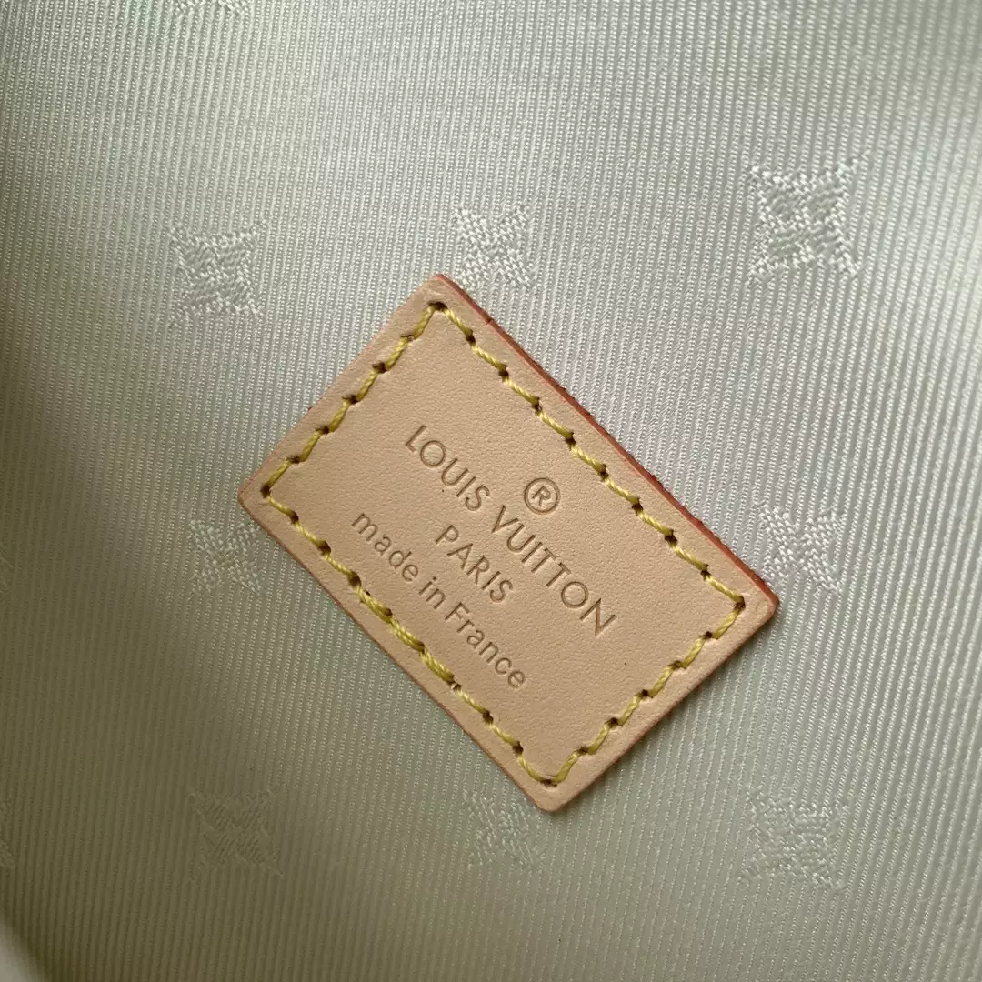 Wallet on Chain Ivy Multicolor Beige Monogram Jacquard Fabric