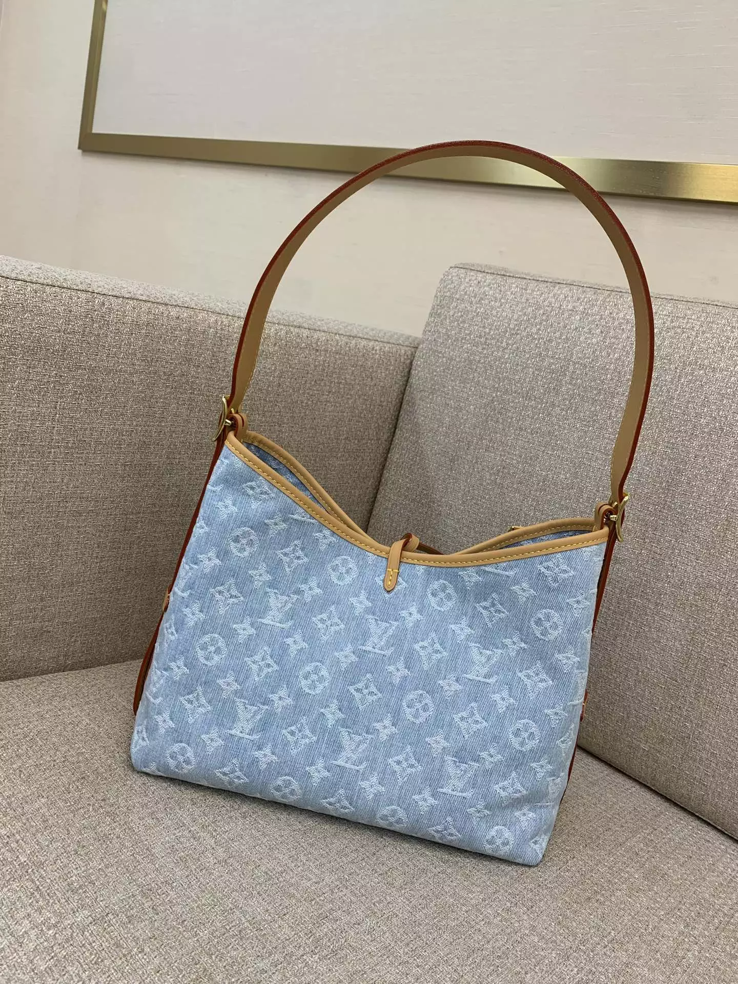 CarryAll PM Bag Blue Monogram Denim Organic Cotton