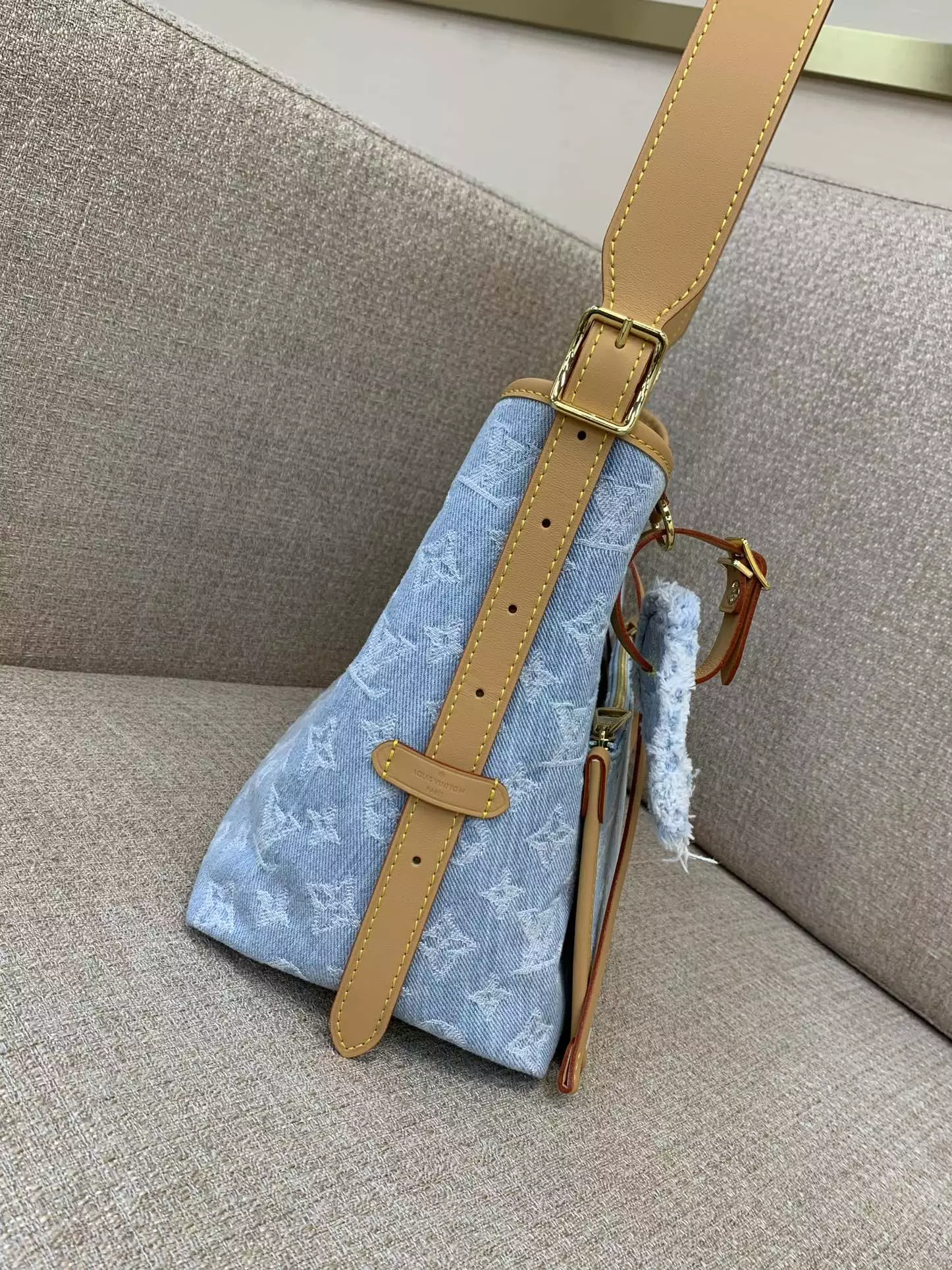 CarryAll PM Bag Blue Monogram Denim Organic Cotton