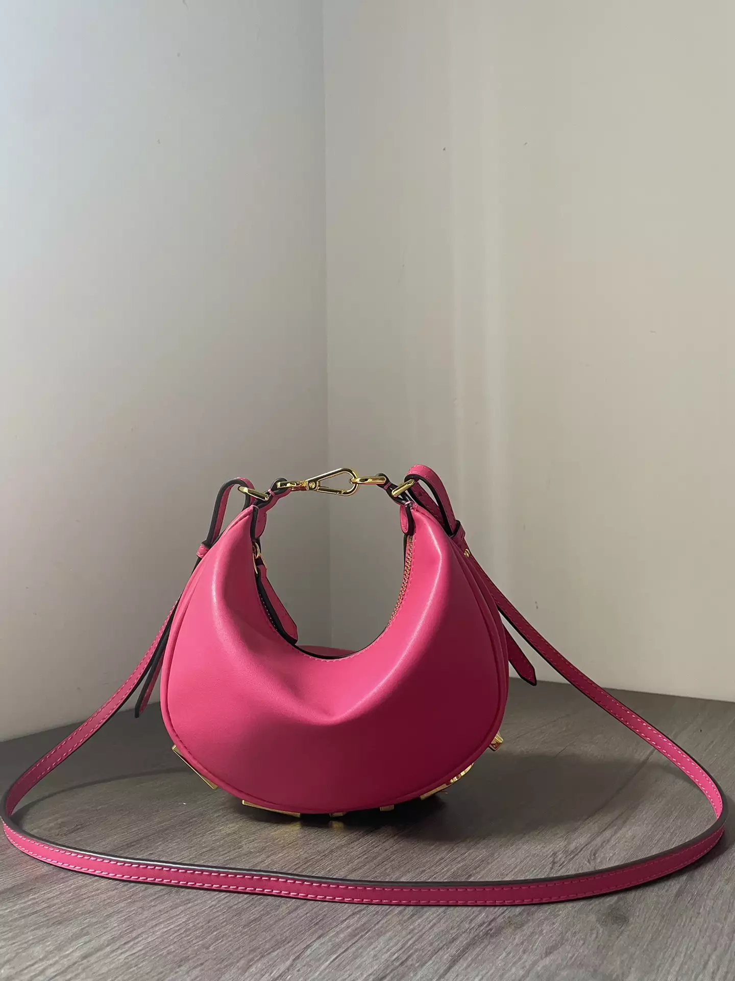 Fendigraphy Mini Fuchsia Leather Bag