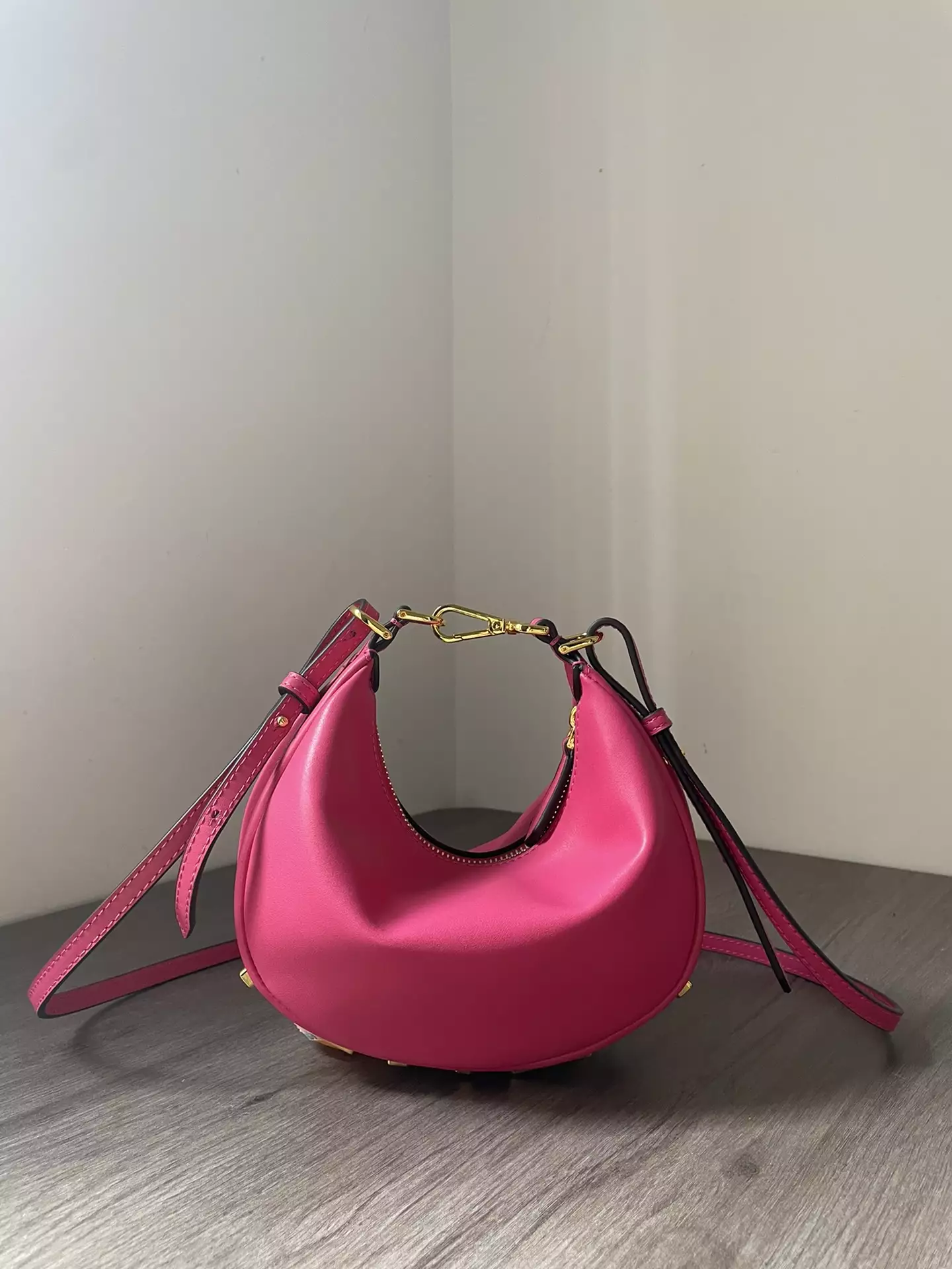 Fendigraphy Mini Fuchsia Leather Bag