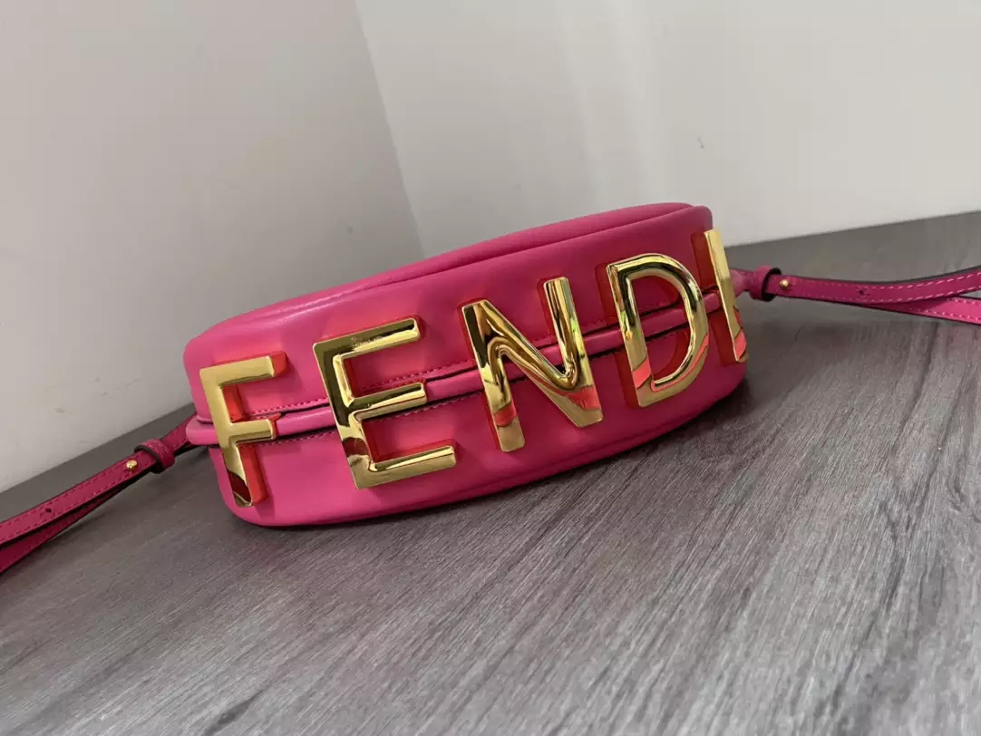 Fendigraphy Mini Fuchsia Leather Bag