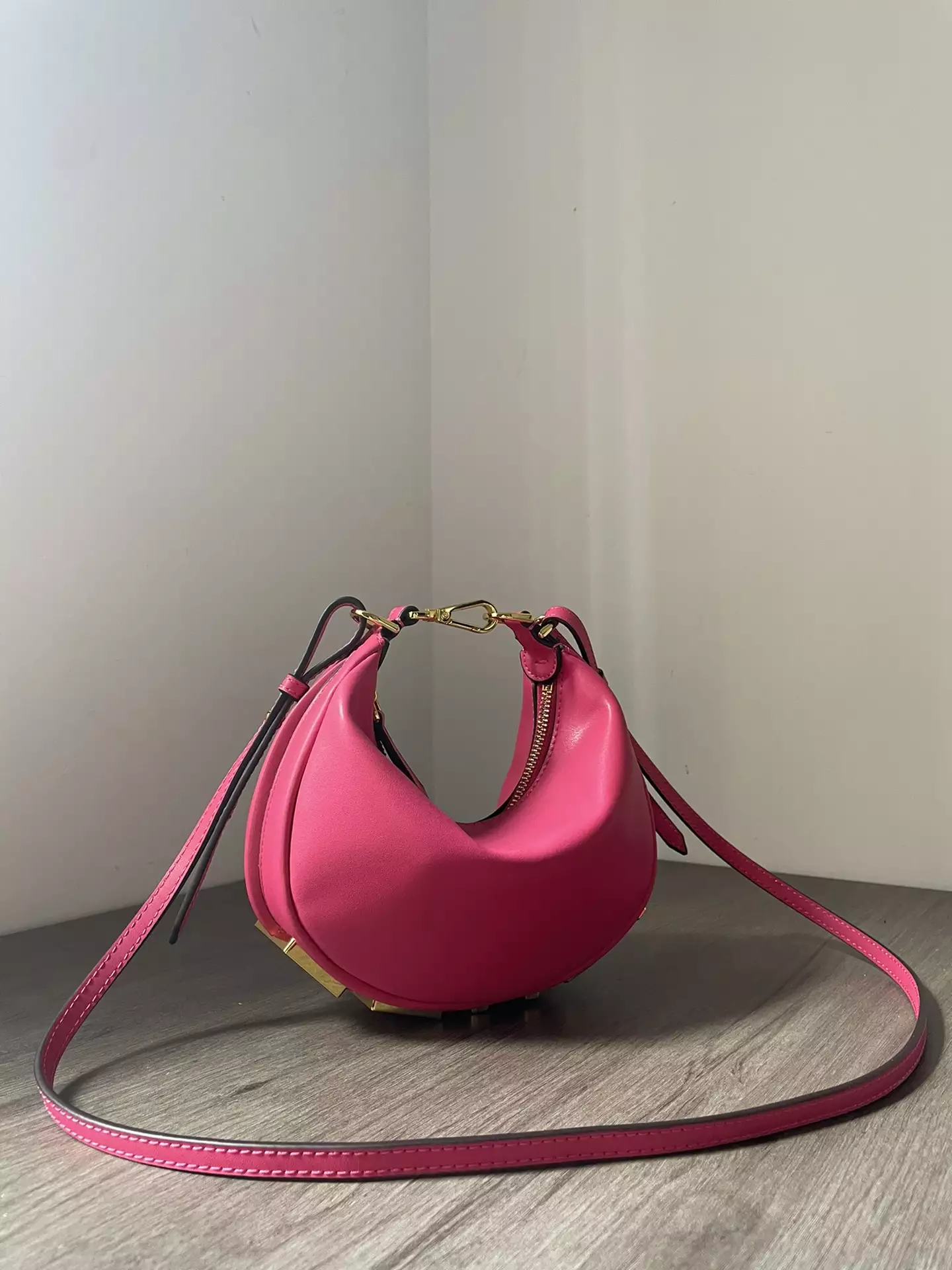 Fendigraphy Mini Fuchsia Leather Bag