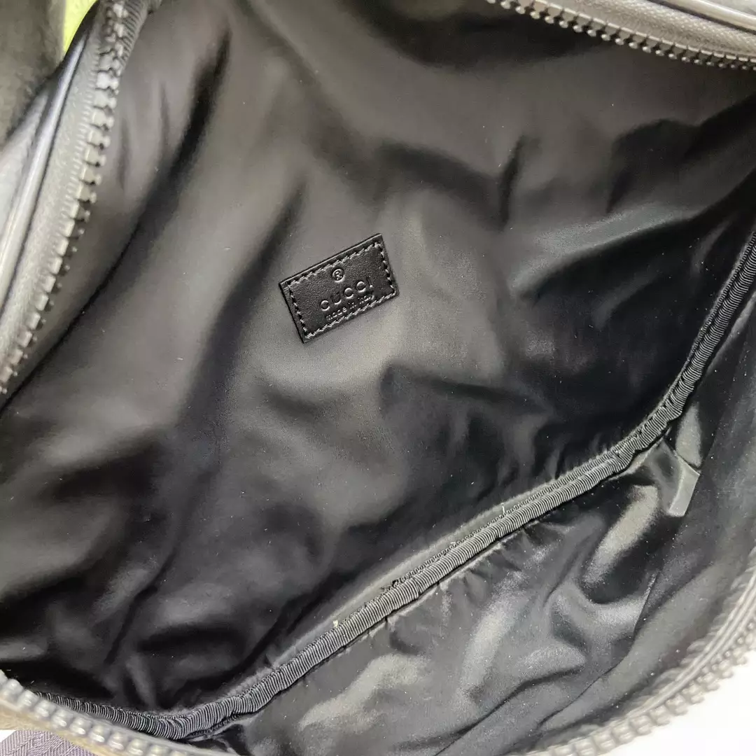 GG Crystal Belt Bag in Black GG Crystal Canvas