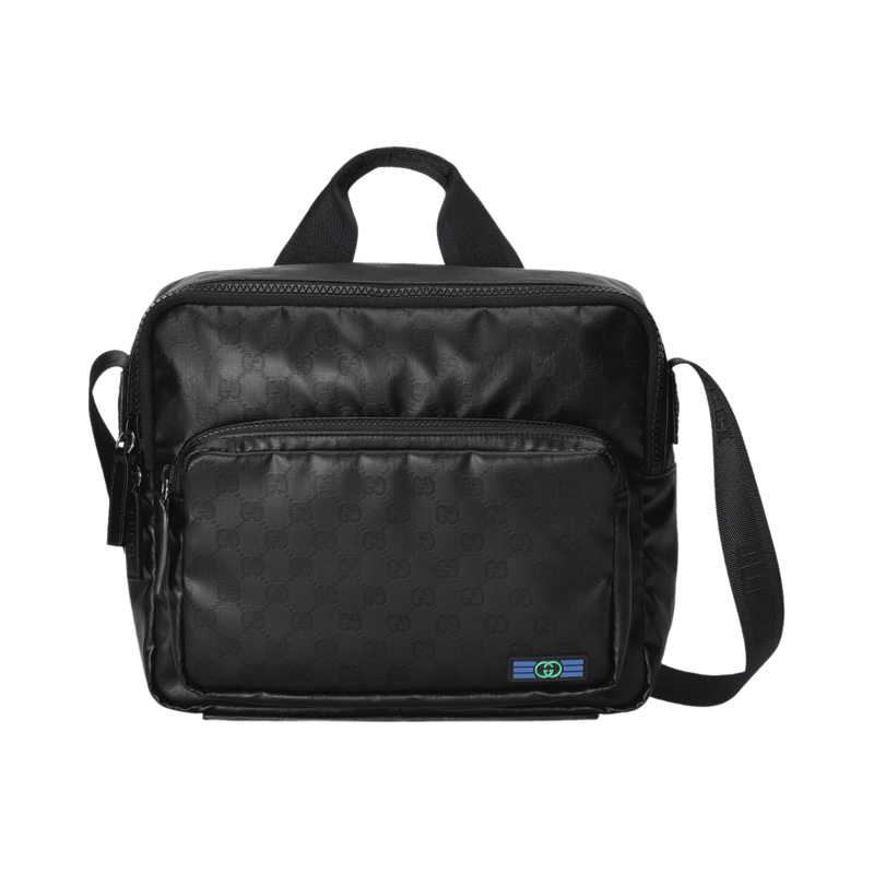 GG Crystal Crossbody Bag in Black GG Crystal Canvas