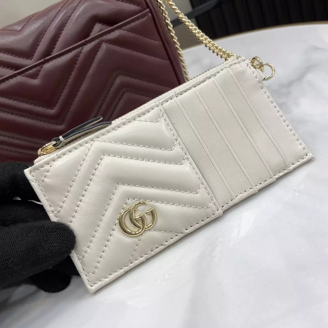 GG Marmont Mini Bag in Rosso Ancora Red Leather