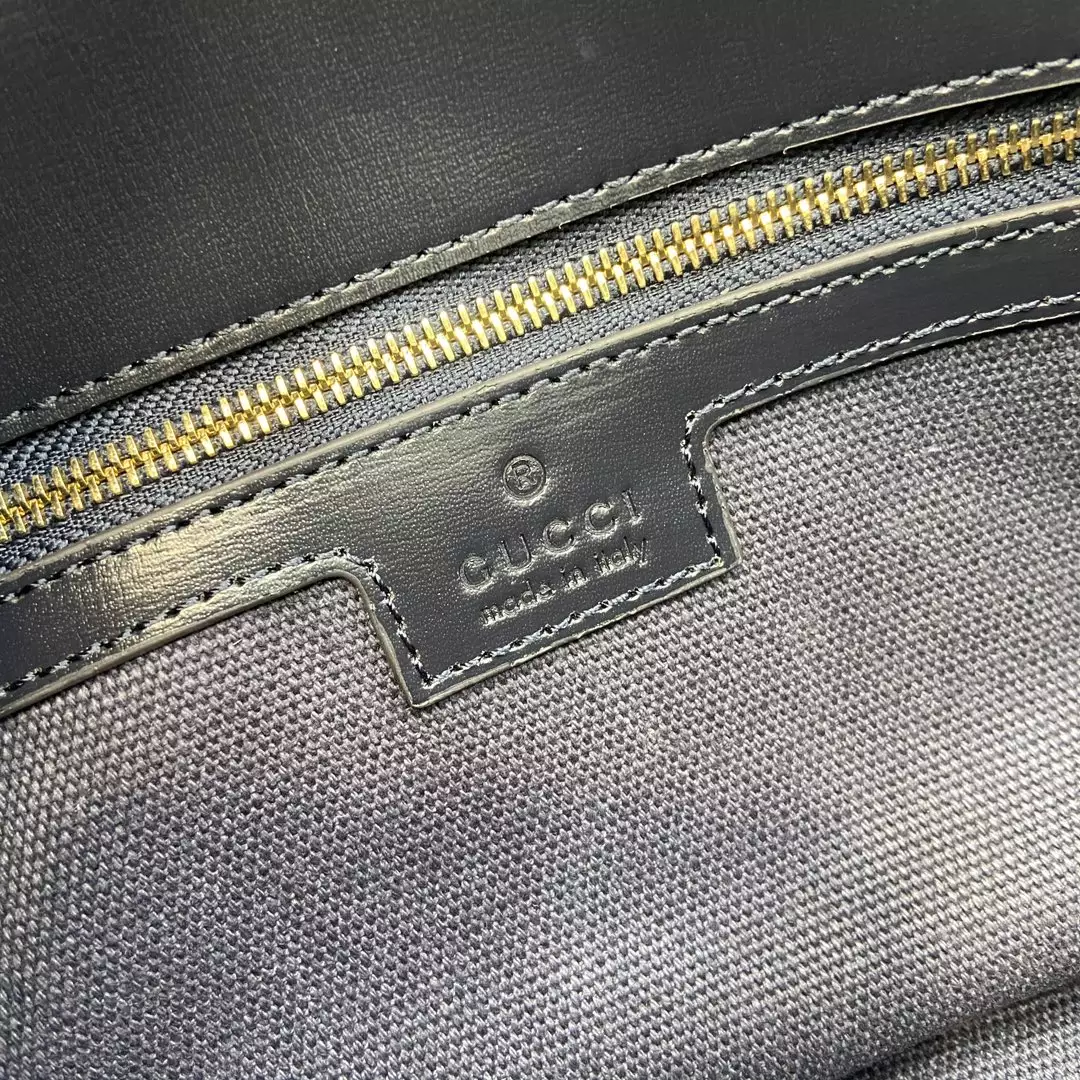 Gucci Luce Small Shoulder Bag in Blue GG Denim