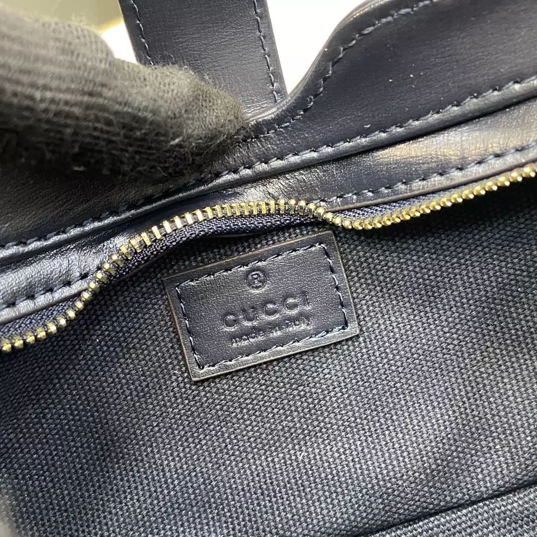 Gucci Moon Side Mini Shoulder Bag in Blue GG Denim