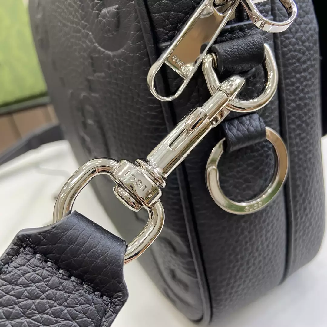 Jumbo GG Small Crossbody Bag in Black GG Canvas