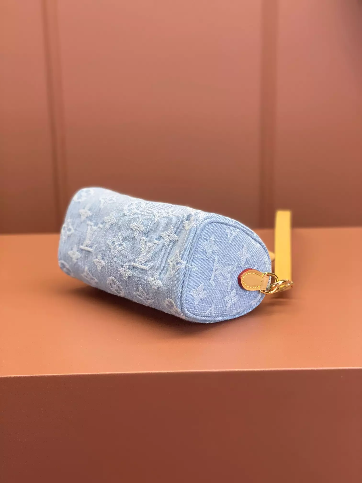 LV Nano Speedy Sky Denim Monogram Denim