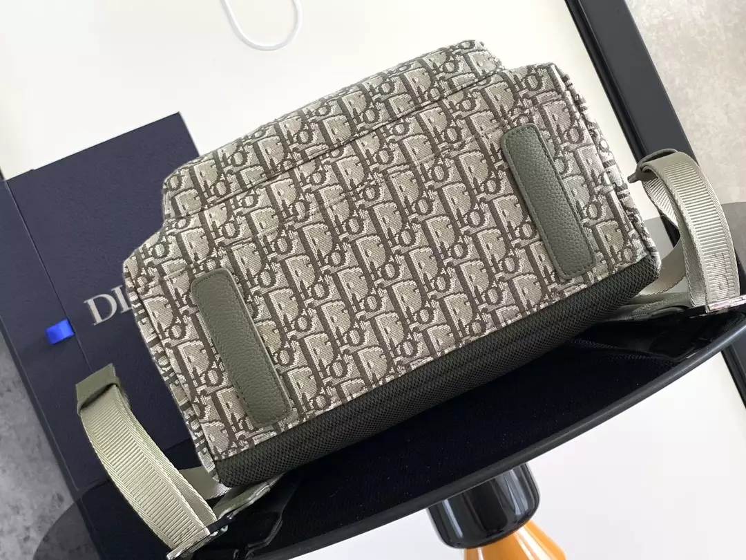 Rider Backpack Khaki Dior Oblique Jacquard