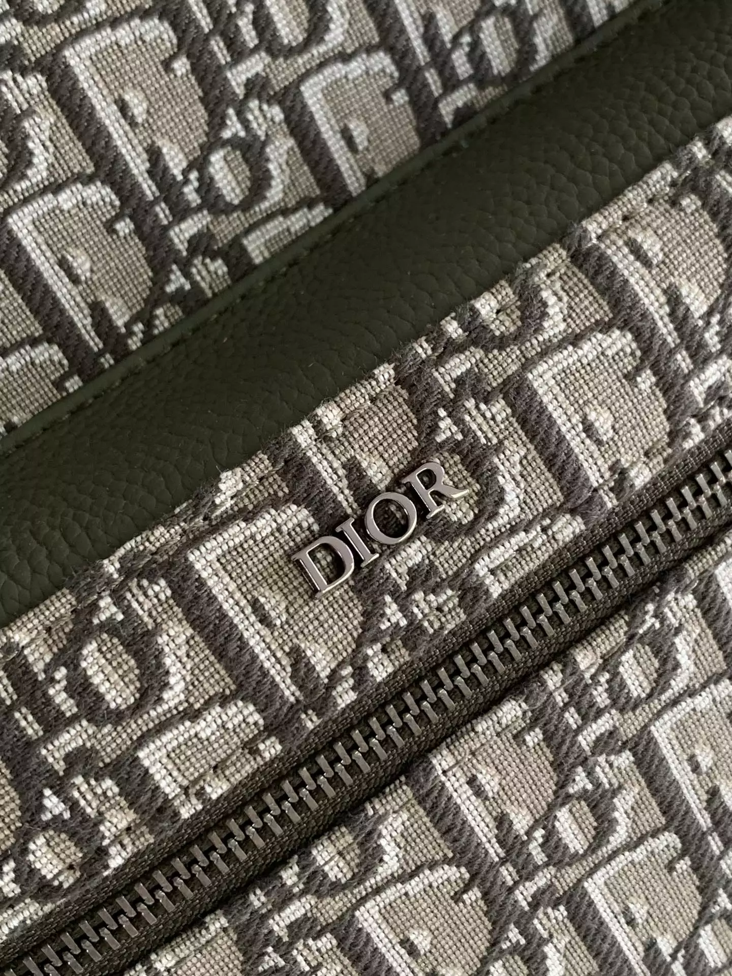 Rider Backpack Khaki Dior Oblique Jacquard