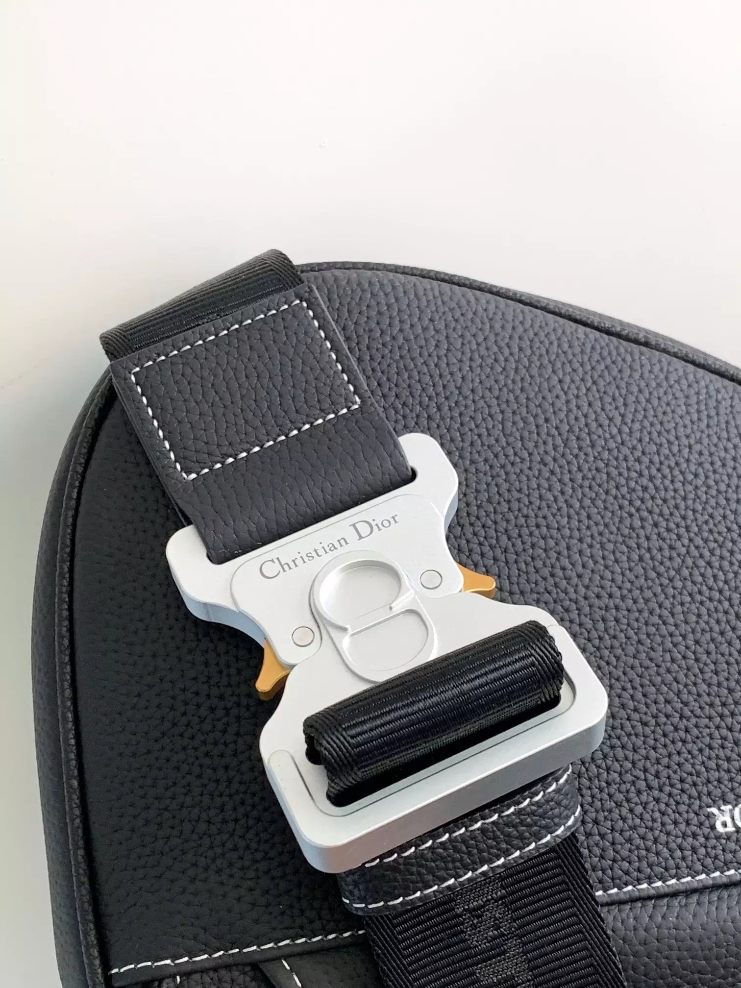 Saddle Bag Black Grained Calfskin – DB186