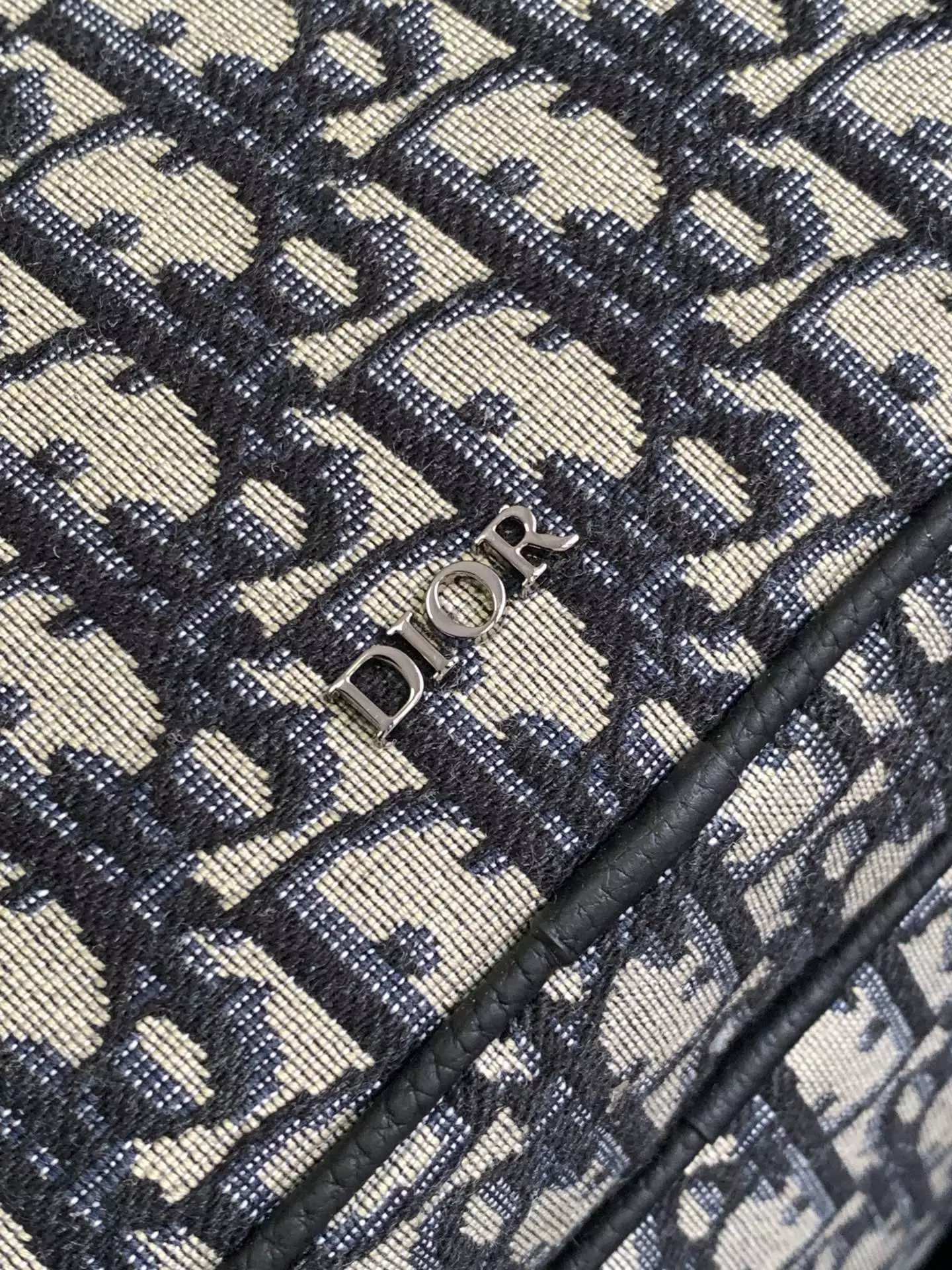 Safari Backpack Beige and Black Dior Oblique Jacquard