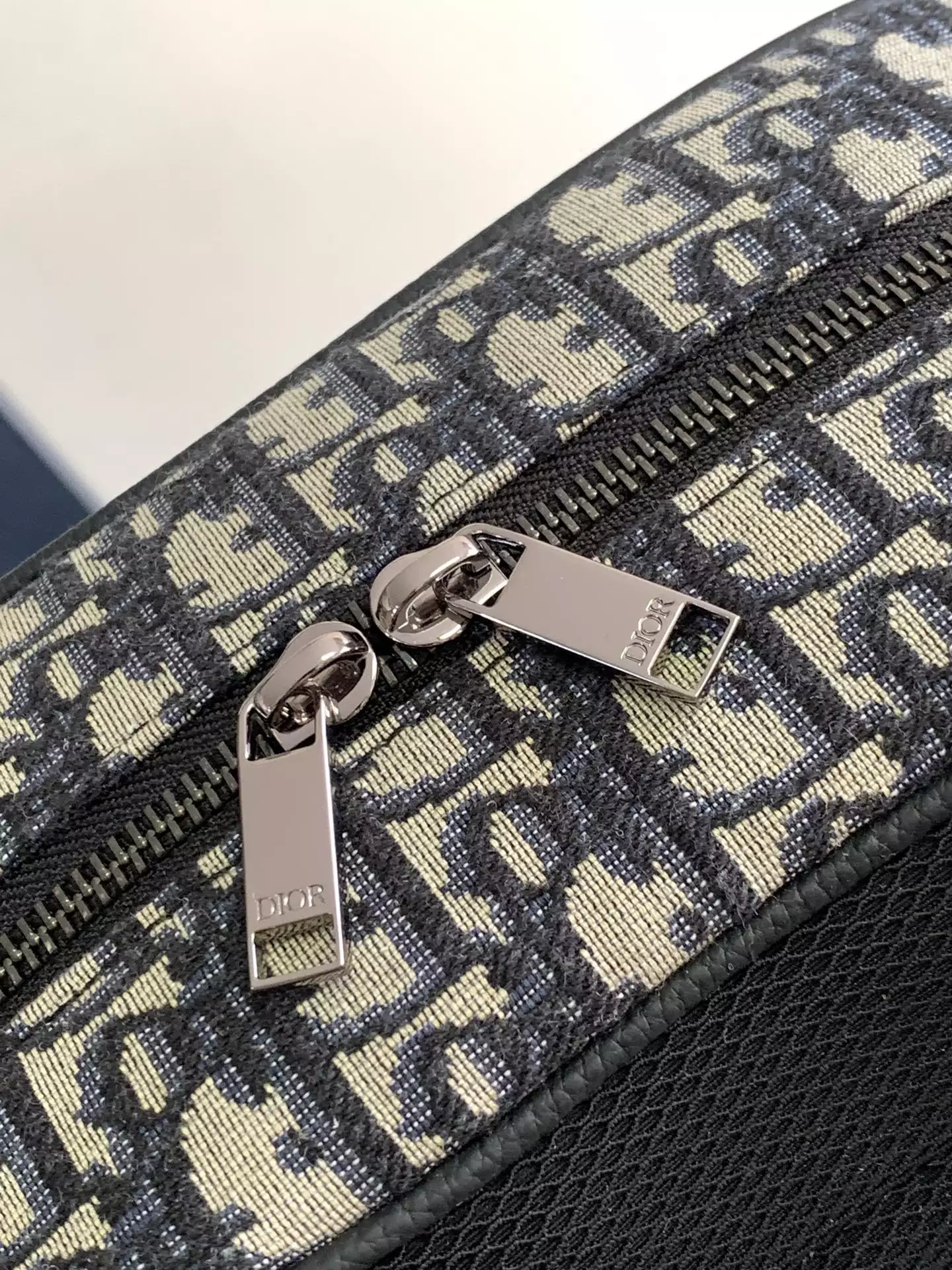 Safari Backpack Beige and Black Dior Oblique Jacquard